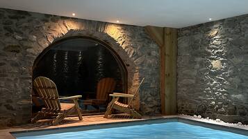 Indoor pool, a heated pool