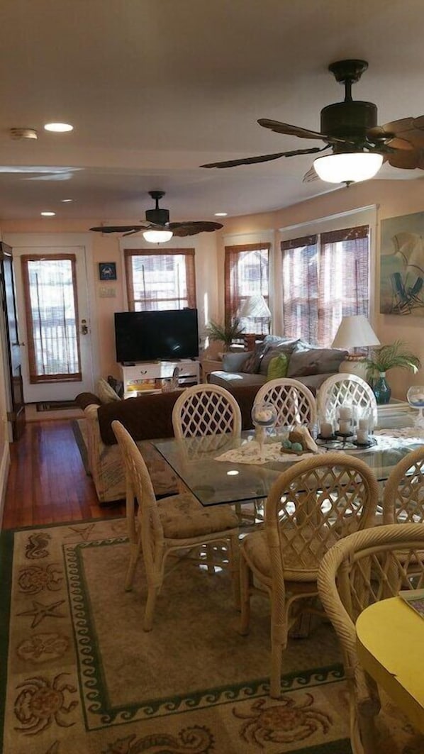 Smart TV, video games, DVD player, books