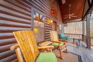 Terrace/patio - Deep in the hardwoods near the end of Timber Creek Trail, you will discover this (Broken Bow)