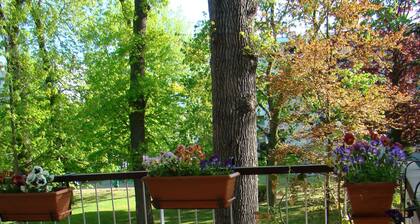 Huoneisto sijaitsee Maisons Laffitte -puistossa poikkeuksellisella paikalla