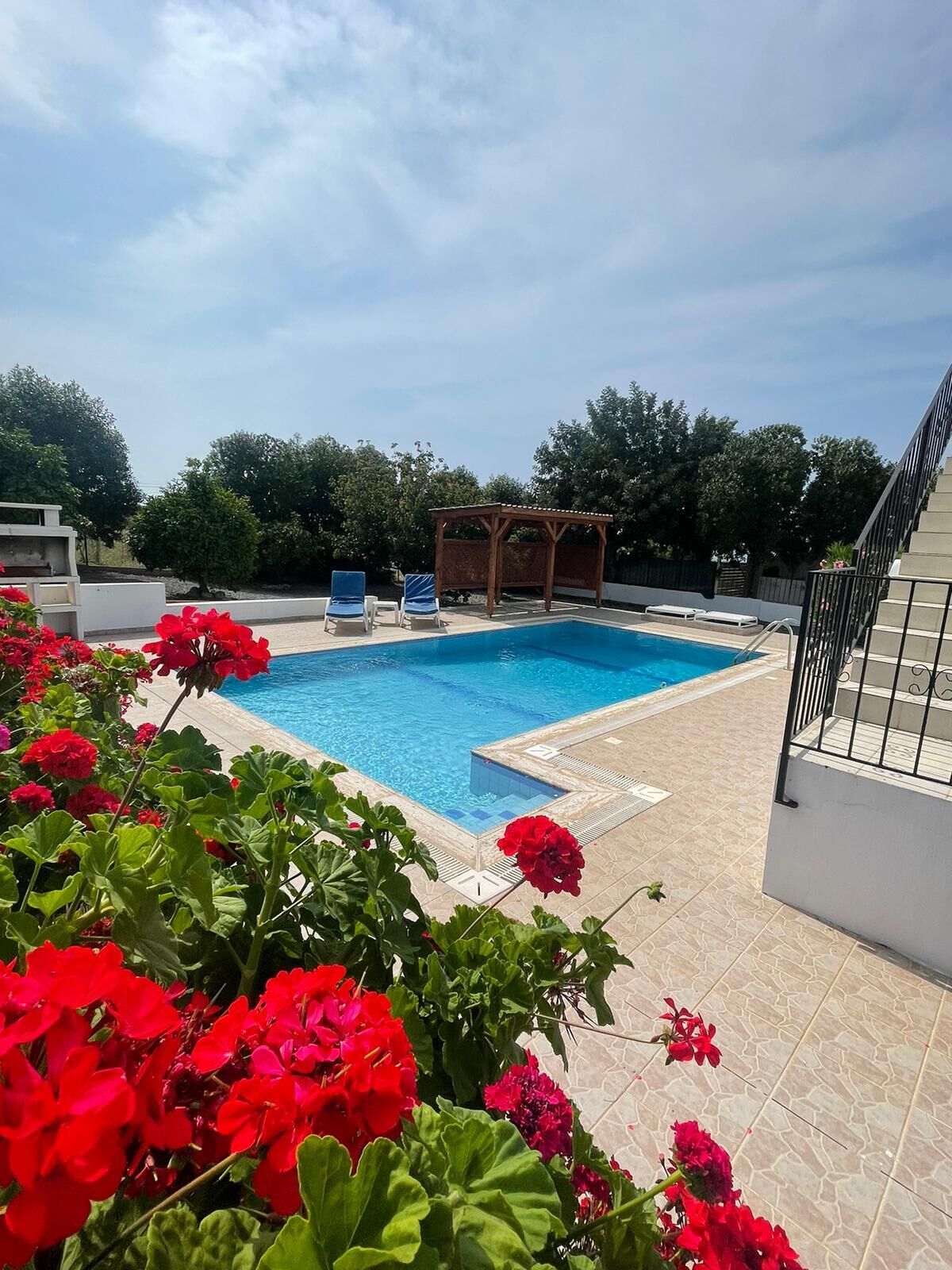 Private pool not overlooked