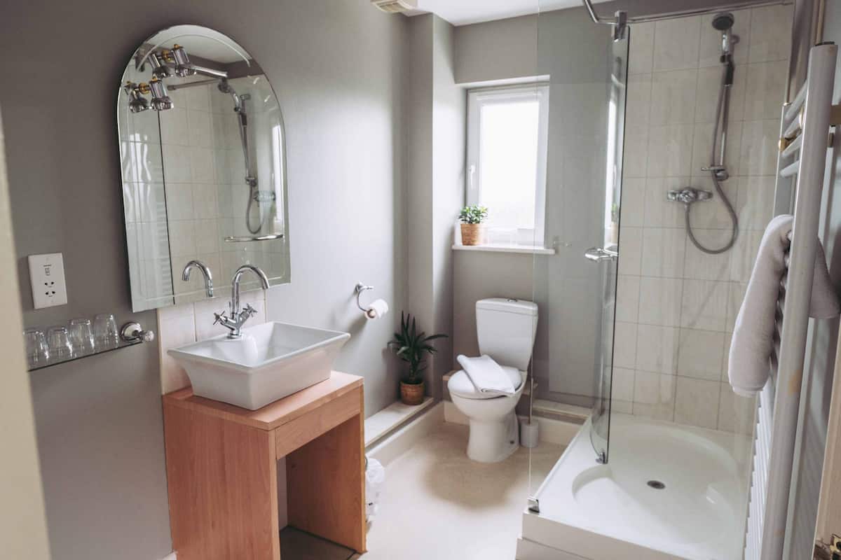 superior double room (no pet friendly) | bathroom | free toiletries, hair dryer, towels