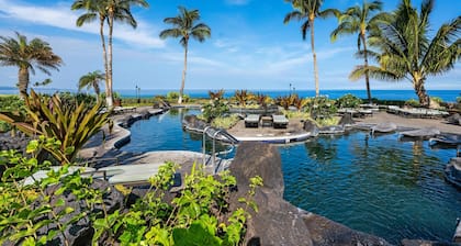 Ocean Front! Includes Waikoloa Golf Membership Benefits. Halii Kai 13A