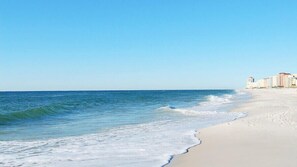 On the beach, sun-loungers - Gulf-front Orange Beach Views, 50-feet from the Beach 3-bedrooms (Orange Beach)