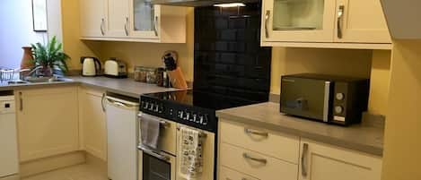 Private kitchen | Fridge, microwave, oven, stovetop