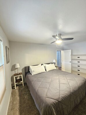 2 bedrooms, travel crib, free WiFi, bed sheets