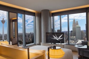 Quarto premier, 1 cama King | Roupas de cama premium, edredons de pluma