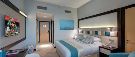 1 quarto, roupas de cama premium, frigobar, cofres nos quartos