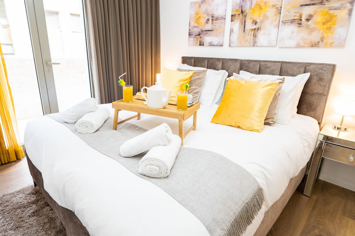 Premium bedding, Select Comfort beds, individually decorated