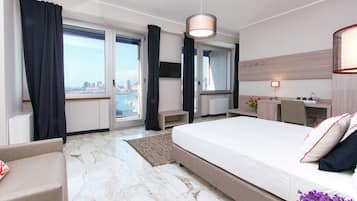 Family Room, 1 Queen Bed with Sofa bed, Non Smoking, Sea View | Premium bedding, down comforters, minibar, in-room safe