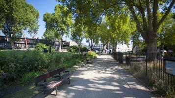 Vue depuis lâhĂ©bergement