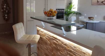 Villa heated pool and spa near fabregas beaches