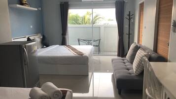 Chambre Quadruple Familiale | Rideaux occultants, Wi-Fi gratuit, draps fournis