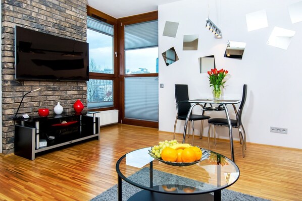 Superior Apartment, City View | 1 bedroom, down comforters, iron/ironing board, cribs/infant beds