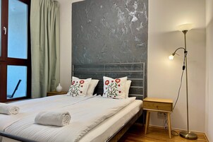 Premium Apartment, 1 Bedroom, Balcony, City View | 1 bedroom, iron/ironing board, cribs/infant beds, free WiFi
