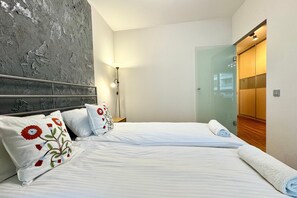 Premium Apartment, 1 Bedroom, Balcony, City View | 1 bedroom, iron/ironing board, cots/infant beds, free WiFi