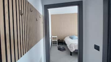 Appartamento Deluxe Sky Blue | Ropa de cama de alta calidad, edredón, camas con pillow-top y minibar