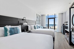 Deluxe-Zimmer, 2 Queen-Betten, Terrasse, Meerseite