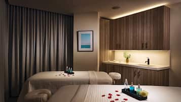 Couples treatment room(s), body treatments, hot stone massages