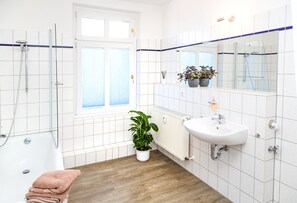 Secador de pelo, toallas