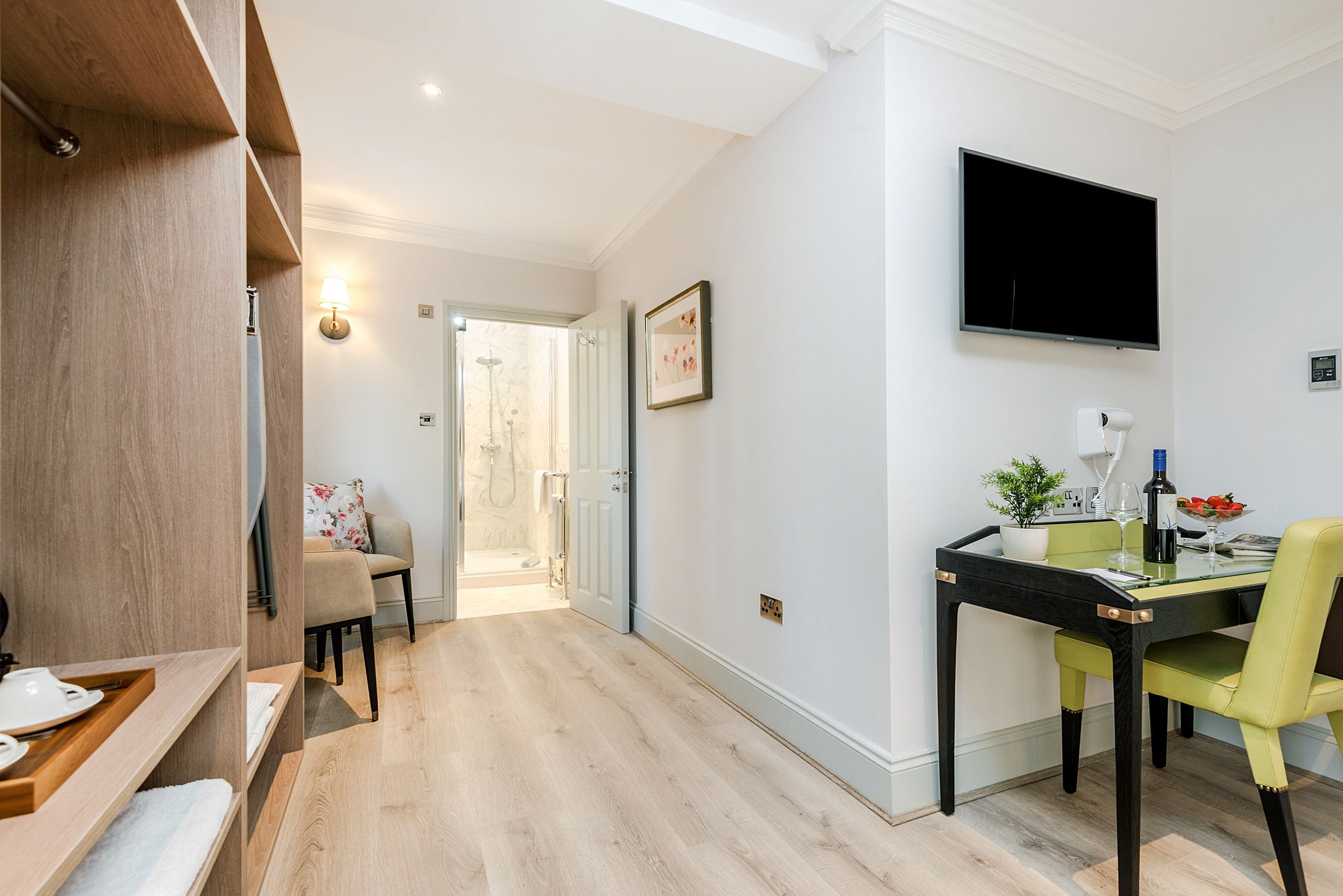 deluxe double room | egyptian cotton sheets, premium bedding, memory-foam beds, in-room safe