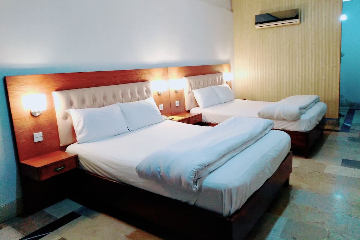 Standard Double or Twin Room, Multiple Beds, Accessible, Non Smoking | In-room safe, iron/ironing board, free WiFi