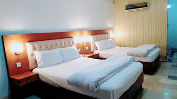 Standard Double or Twin Room, Multiple Beds, Accessible, Non Smoking | In-room safe, iron/ironing board, free WiFi