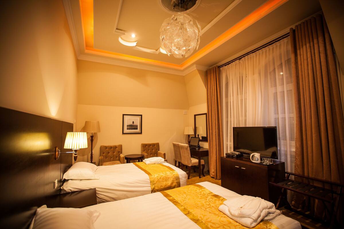 Basic Twin Room, 2 Twin Beds, Non Smoking | In-room safe, desk, blackout drapes, rollaway beds (surcharge)