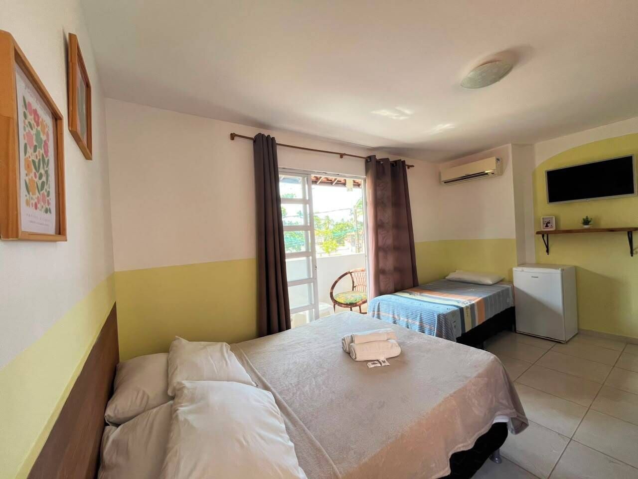 Quadruple Room with Balcony | 1 bedroom, blackout curtains, free WiFi, bed sheets