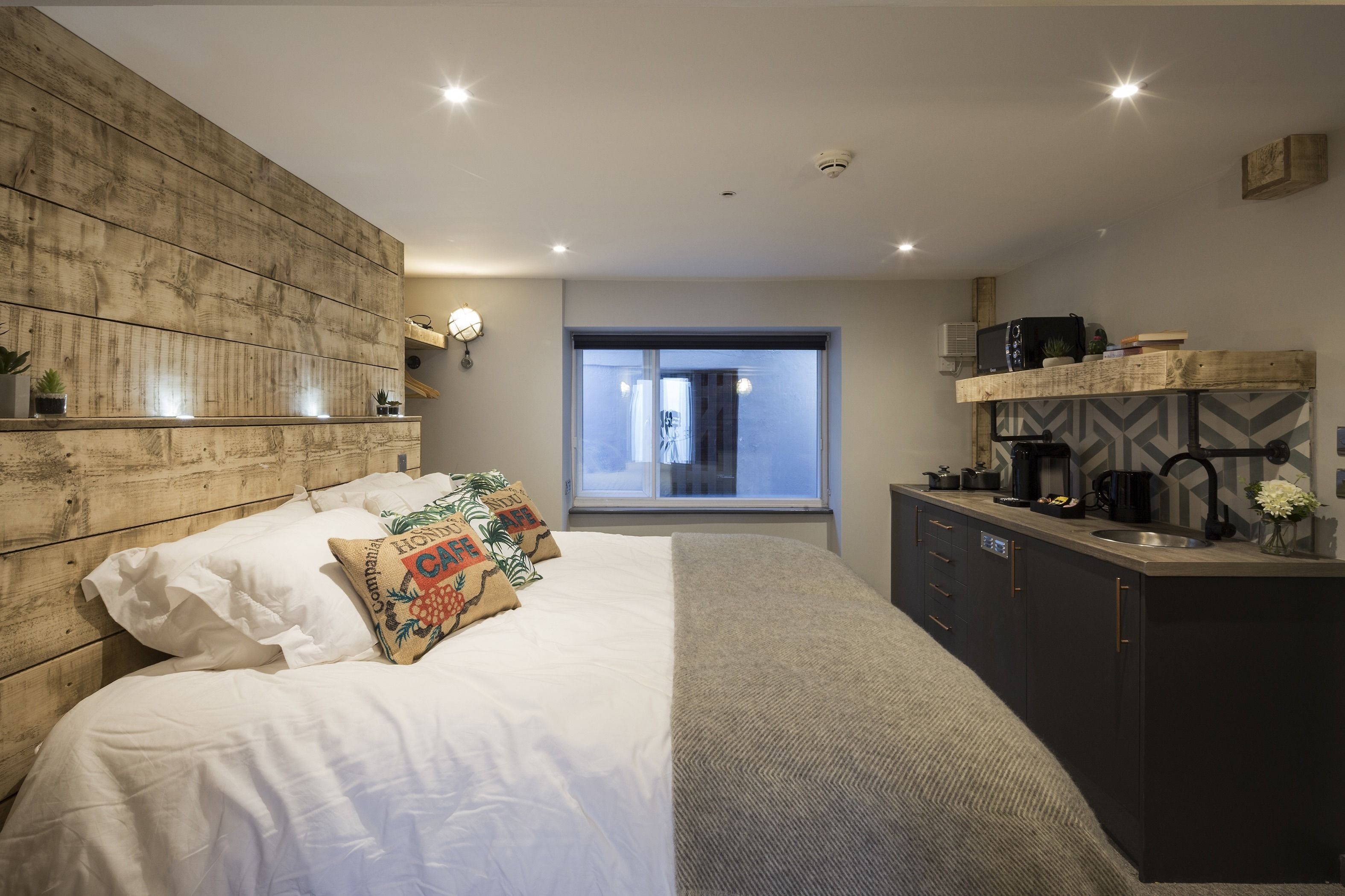 Individually decorated, individually furnished, iron/ironing board