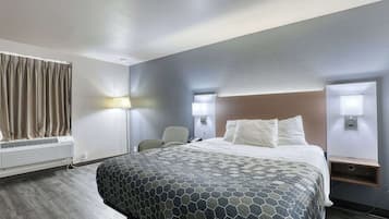 Blackout curtains, iron/ironing board, free WiFi, bed sheets