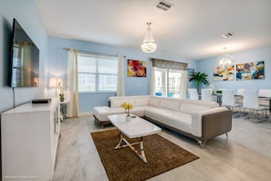 Villa (Multiple Bedrooms) | Living room | LED TV, video game console