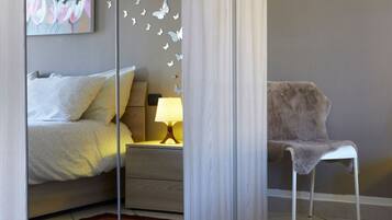 1 makuuhuone, vuodevaatteet