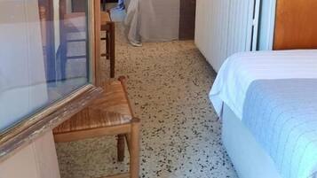 Individually decorated, individually furnished, desk, iron/ironing board