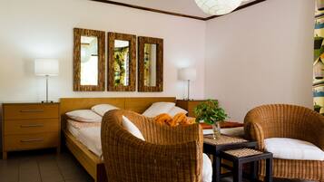 Double Room, Multiple Beds, Terrace, Garden View