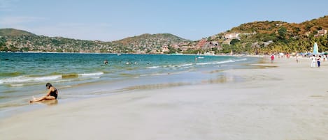 Aan het strand