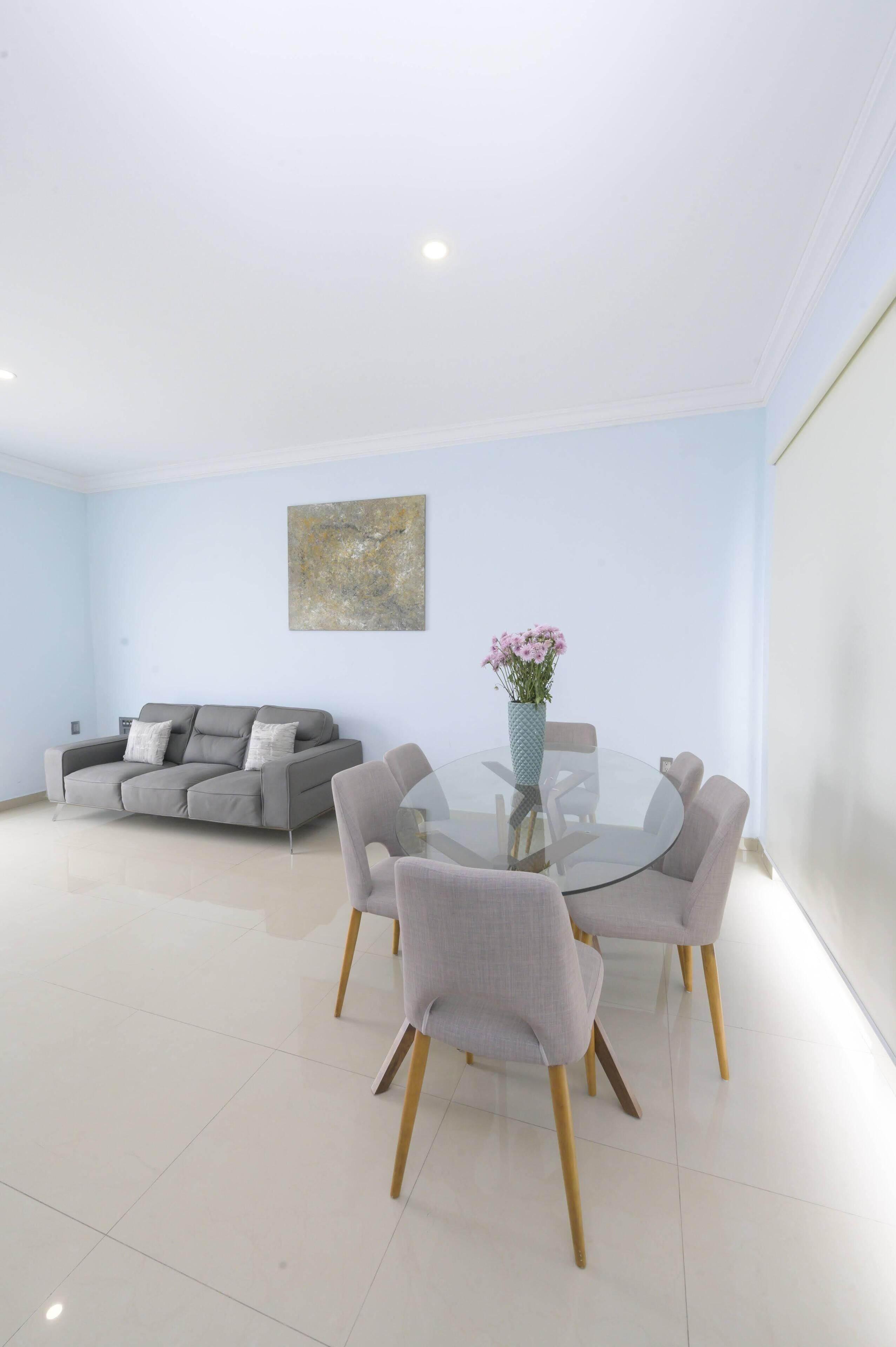 presidential suite, 2 double beds, terrace | living area | 55-inch smart tv with satellite channels, tv