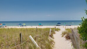Sun-loungers, beach towels