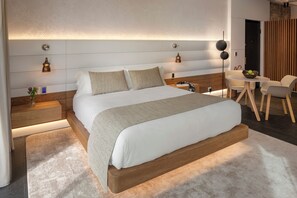 Suite, piscine privée | 1 chambre, literie de qualité supérieure, minibar