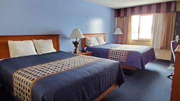 Standard Double Room, 2 Queen Beds, Non Smoking | Individually decorated, individually furnished, desk, blackout drapes