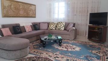 Family Villa, 2 Bedrooms | Living area | 42-inch plasma TV with satellite channels, TV