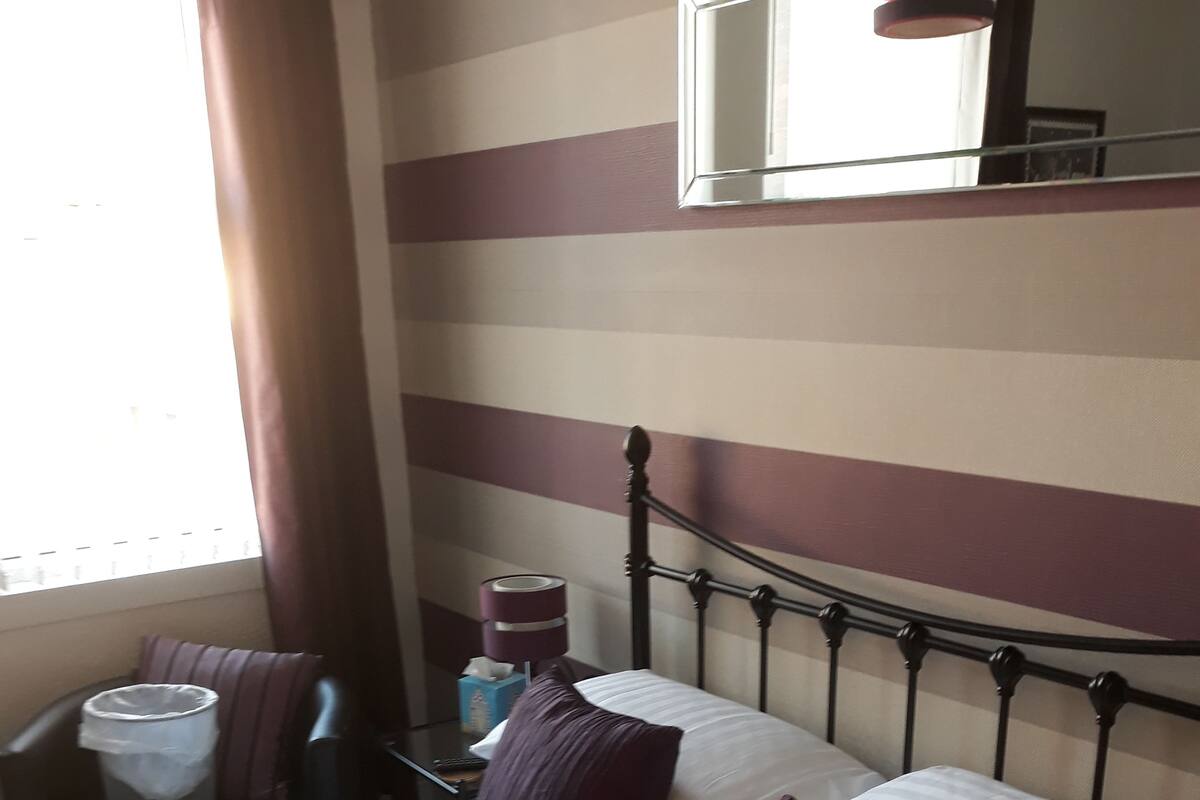 Chambre double | Fer et planche à repasser, accès au Wi-Fi (inclus), décor unique