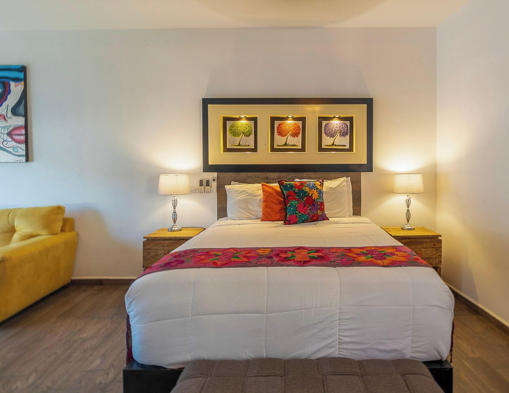 Caja de seguridad en la habitación y cortinas blackout 