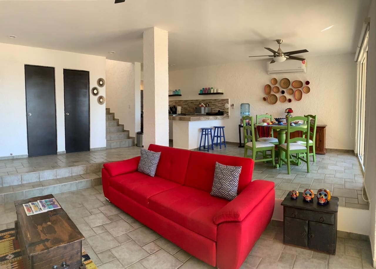 Comfort Villa, 2 Bedrooms, Pool Access | Living area | 50-inch Smart TV with digital channels, TV, Netflix