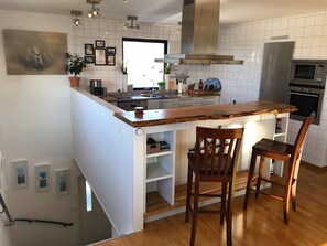 Fridge, microwave, oven, stovetop - Unique location and wonderful sea view in Rönnäng, Tjörn! (Tjörn S)