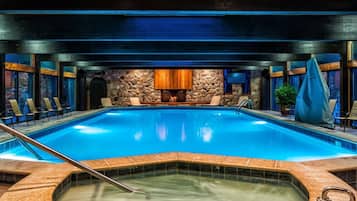 Indoor pool, a heated pool