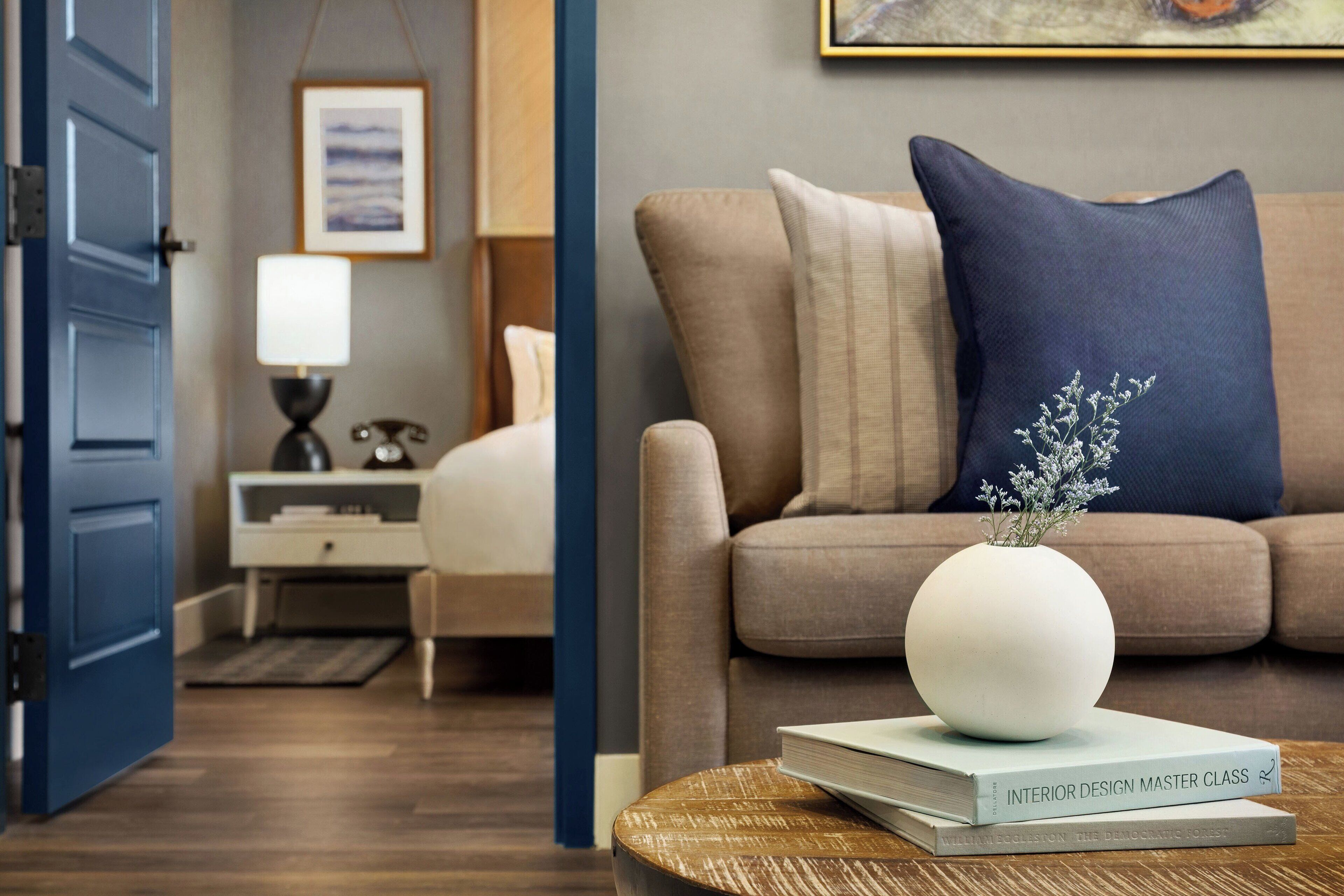 suite, 1 king bed with sofa bed | pillow-top beds, in-room safe, laptop workspace, iron/ironing board