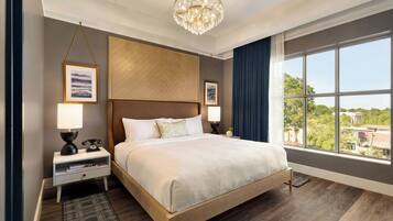 Camas con pillow-top y caja de seguridad en la habitación