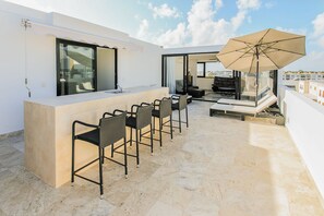 Exclusive Penthouse, Kitchen | Terrace/patio