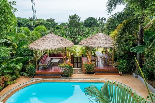 Villa Siam Lanna, piscine privée près de la plage avec vue mer